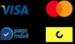 Visa, Mastercard, Pago Móvil y Cashea
