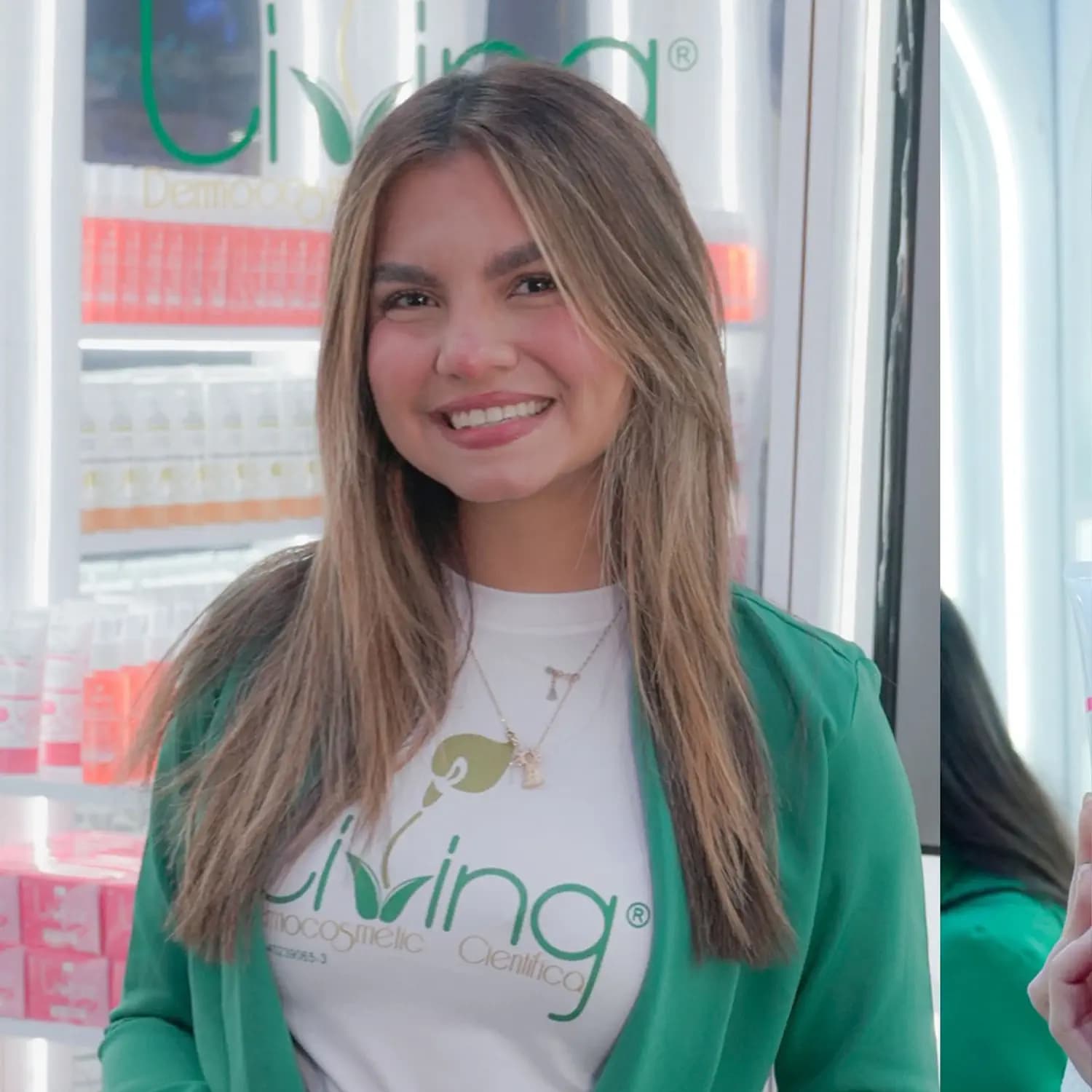 Línea de productos Living en exhibición
