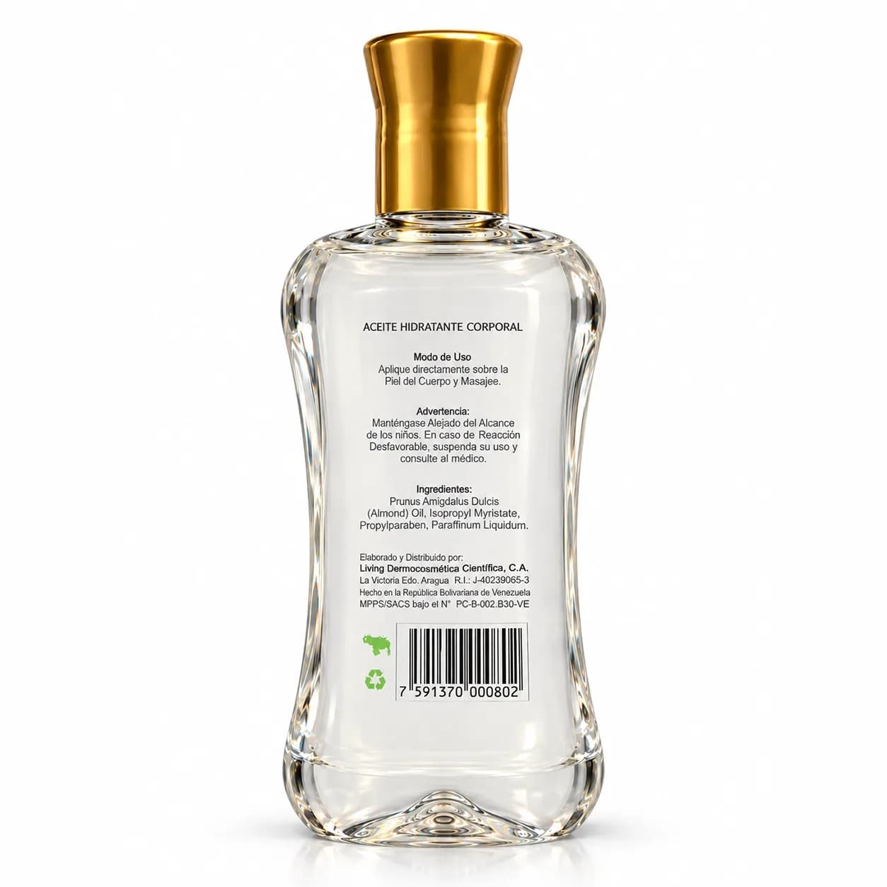 Aceite de Almendras Detrás