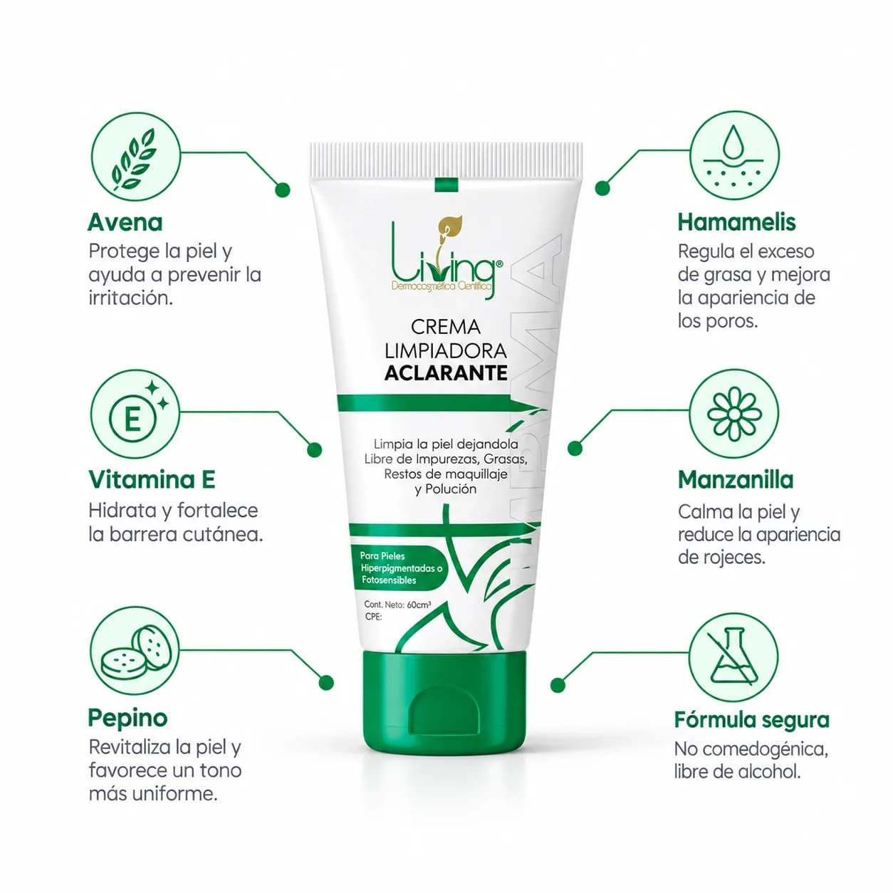 Crema Limpiadora Aclarante Detalles